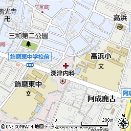 兵庫県姫路市飾磨区中島2周辺の地図