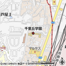 千里丘学園周辺の地図