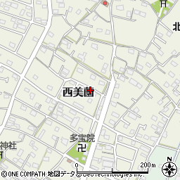 静岡県浜松市浜名区西美薗1182-1周辺の地図