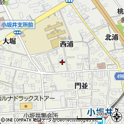 愛知県豊川市小坂井町西浦52-1周辺の地図