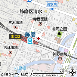兵庫県姫路市飾磨区玉地1丁目20周辺の地図