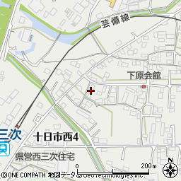 中国電力三次第４アパート周辺の地図