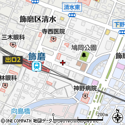兵庫県姫路市飾磨区玉地1丁目32周辺の地図