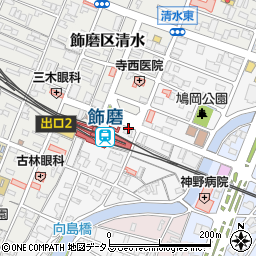 兵庫県姫路市飾磨区玉地1丁目21周辺の地図