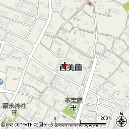 静岡県浜松市浜名区西美薗1174周辺の地図