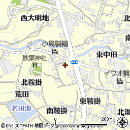 愛知県蒲郡市形原町西中田周辺の地図