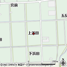 愛知県西尾市吉良町小山田上浜田周辺の地図