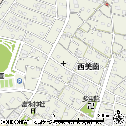 静岡県浜松市浜名区西美薗1151周辺の地図