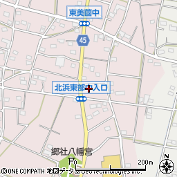 静岡県浜松市浜名区東美薗1074周辺の地図