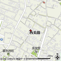 静岡県浜松市浜名区西美薗1173-1周辺の地図