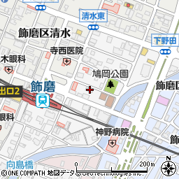 兵庫県姫路市飾磨区玉地1丁目38周辺の地図