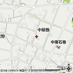 愛知県豊橋市石巻本町中屋敷周辺の地図