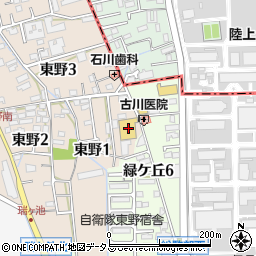 スーパーマスカット緑ヶ丘店周辺の地図