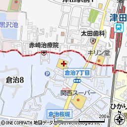 大阪府交野市倉治8丁目11周辺の地図