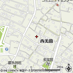 静岡県浜松市浜名区西美薗1166-7周辺の地図
