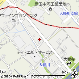 静岡県榛原郡吉田町大幡73-1周辺の地図