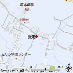 兵庫県加古川市平荘町養老407-2周辺の地図