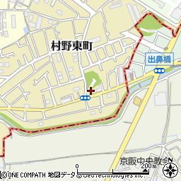 大阪府枚方市村野東町51-23周辺の地図