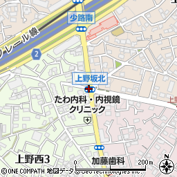 上野東３周辺の地図