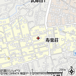 ＫＤＤＩ宝塚南寮周辺の地図