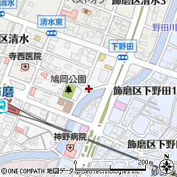兵庫県姫路市飾磨区玉地1丁目110周辺の地図