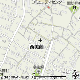 静岡県浜松市浜名区西美薗1267周辺の地図