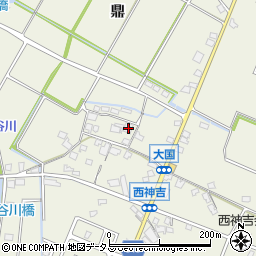 兵庫県加古川市西神吉町鼎303周辺の地図