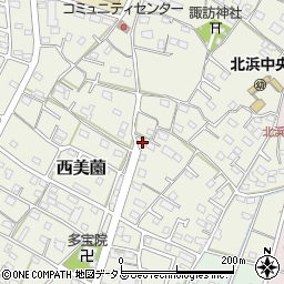 静岡県浜松市浜名区西美薗1393周辺の地図