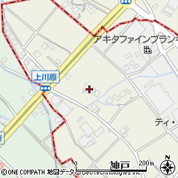 静岡県榛原郡吉田町神戸1348周辺の地図