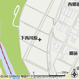 愛知県豊橋市下条西町下西川原周辺の地図