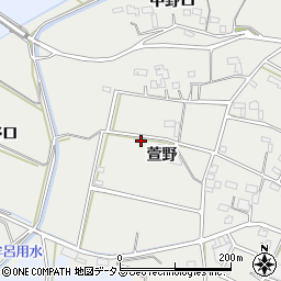 愛知県豊橋市石巻本町萱野周辺の地図