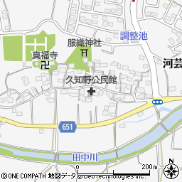 久知野公民館周辺の地図