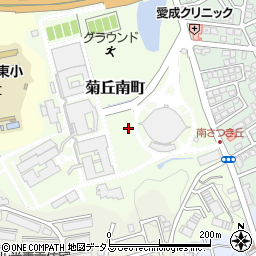 大阪府枚方市菊丘南町周辺の地図