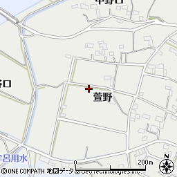 愛知県豊橋市石巻本町（萱野）周辺の地図