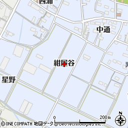 愛知県豊橋市下条東町（紺屋谷）周辺の地図