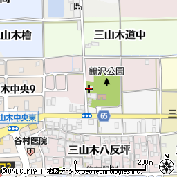 京都府京田辺市三山木塔ノ島周辺の地図
