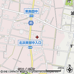 静岡県浜松市浜名区東美薗1101周辺の地図