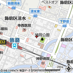 兵庫県姫路市飾磨区玉地1丁目55周辺の地図