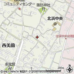 静岡県浜松市浜名区西美薗1467-7周辺の地図