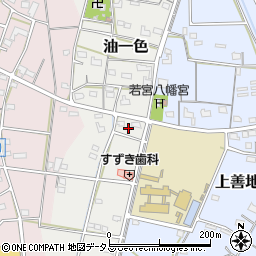 静岡県浜松市浜名区油一色106周辺の地図