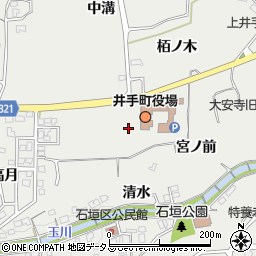 京都府井手町（綴喜郡）井手（東高月）周辺の地図