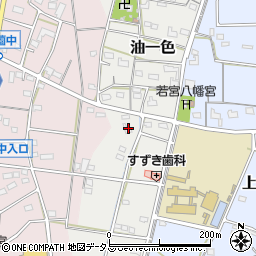 静岡県浜松市浜名区油一色107周辺の地図