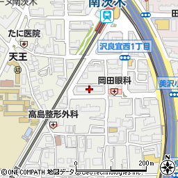 阪急南茨木ハイタウン駅前高層住宅Ｂ棟周辺の地図