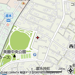 静岡県浜松市浜名区西美薗1061-2周辺の地図