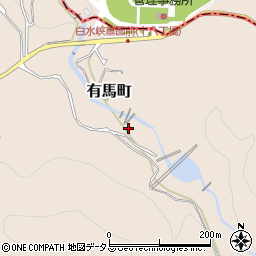 兵庫県神戸市北区有馬町1801周辺の地図