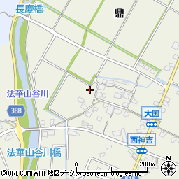 兵庫県加古川市西神吉町鼎368-2周辺の地図