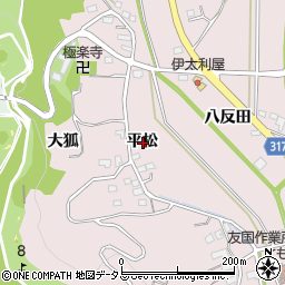 愛知県西尾市鳥羽町平松周辺の地図