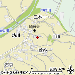 京都府相楽郡和束町中上山周辺の地図