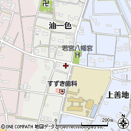 静岡県浜松市浜名区油一色105周辺の地図