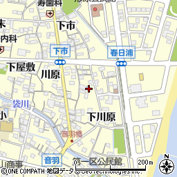 愛知県蒲郡市形原町川原28周辺の地図